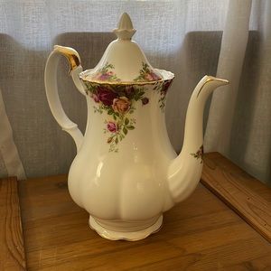 Royal Albert Old Country Rose coffee pot